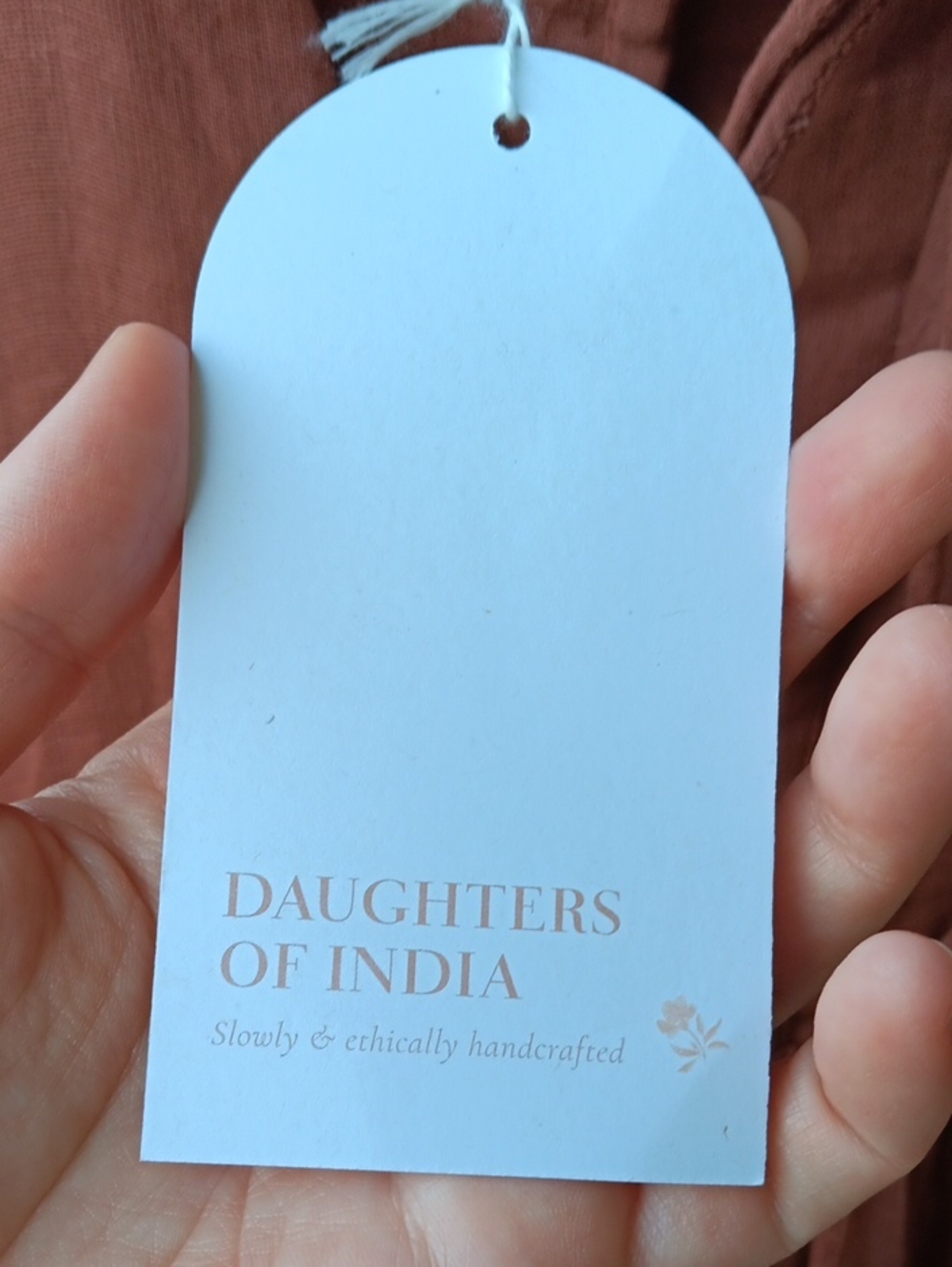 Daughters of India Kyra Dress In Rust - Picture 5 of 10